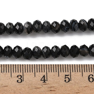 Natural Banded Agate Beads Strands G-D344-A34-01-1