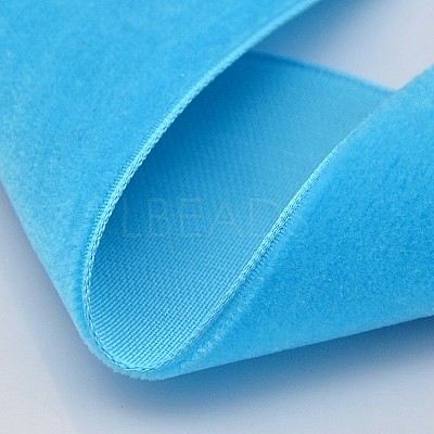 Polyester Velvet Ribbon for Gift Packing and Festival Decoration SRIB-M001-23mm-340-1