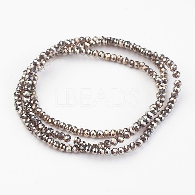 Electroplate Glass Beads Strands EGLA-P018-2mm-FR-B09-1