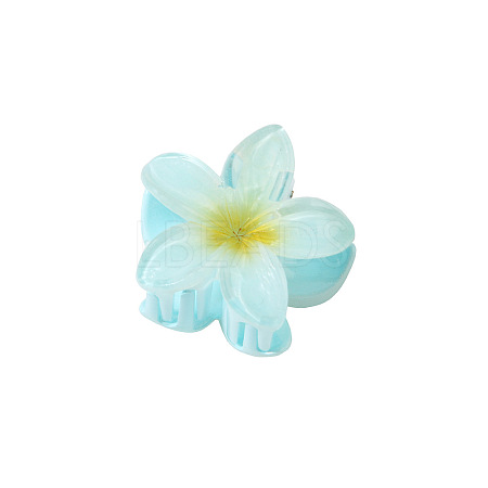 Flower Shape Plastic Claw Hair Clips PW-WG52864-05-1