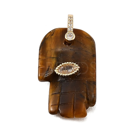 Natural Tiger Eye Carved Pendants GG-CBA5963-01H-NH-1