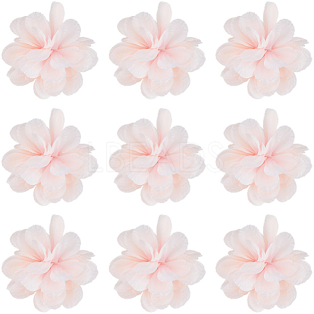 12Pcs Cloth Artificial Flower Head AJEW-SC0031-58B-1