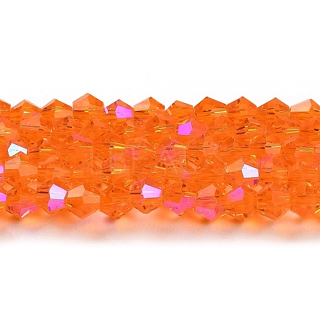 Transparent Electroplate Glass Beads Strands LS-GLAA-F029-3mm-D11-1