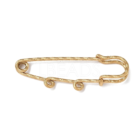 304 Stainless Steel Safety Pins Brooch Findings STAS-C181-01B-G-1