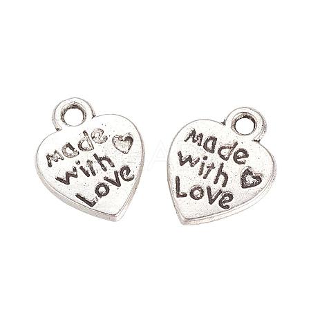 Tibetan Style Alloy Pendants TIBE-S303-01AS-RS-1