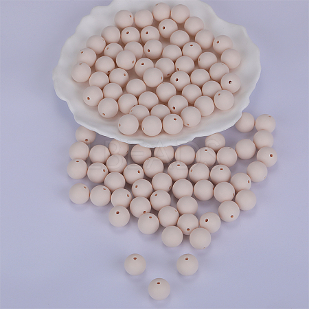 Round Silicone Focal Beads SI-JX0046A-125-1