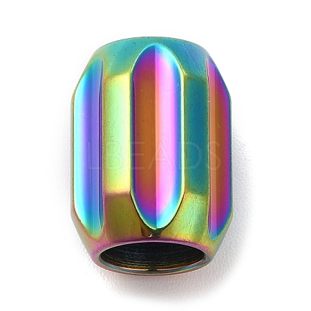 Ion Plating(IP) 304 Stainless Steel Glazed European Beads STAS-M308-10C-1