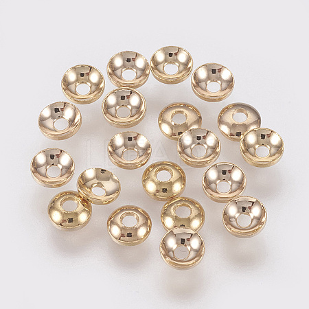 Brass Bead Caps X-KK-T014-122G-1