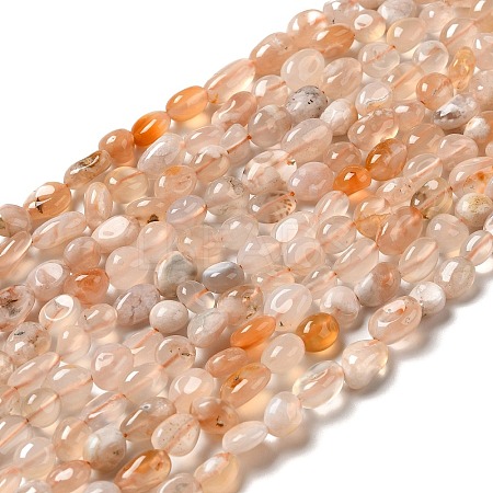 Natural Cherry Blossom Agate Beads Strands G-I351-B07-1