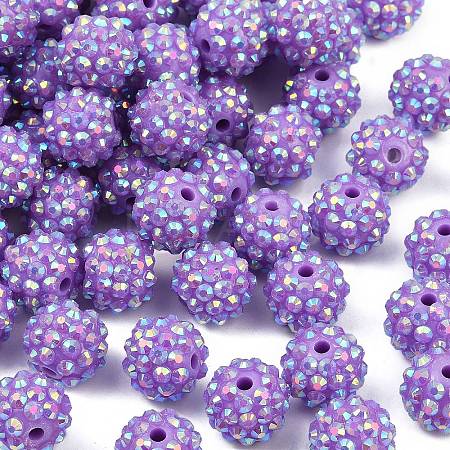 AB-Color Resin Rhinestone Beads RESI-S315-12x14-10-1