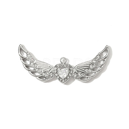 304 Stainless Steel Rhinestone Pendants STAS-OY001-29P-1