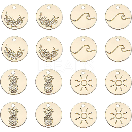 BENECREAT 32Pcs 4 Style Alloy Charms FIND-BC0002-88-1