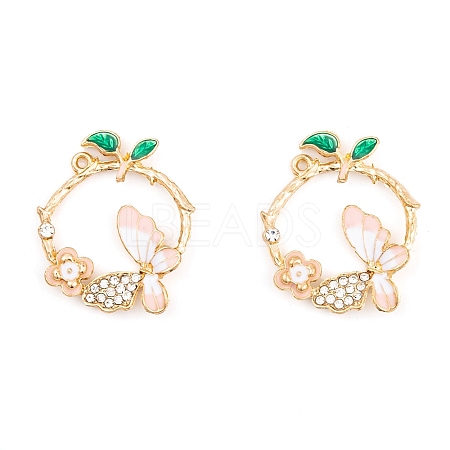 Rack Plating Alloy Enamel Pendants LS-FIND-A040-04KCG-03-1