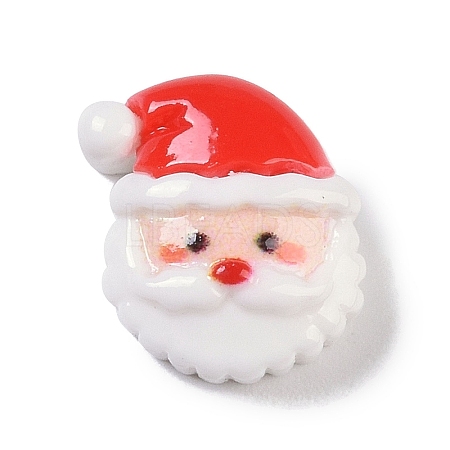 Opaque Christmas Theme Resin Cabochons RESI-H162-06J-1