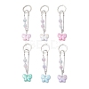 Acrylic Butterfly with Round Bead Keychains KEYC-JKC01438-1