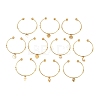 10Pcs Ion Plating(IP) 304 Stainless Steel Cuff Bangles BJEW-M284-20G-01-1
