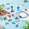 48Pcs 12 Styles Alloy Enamel Connector Charms FIND-TA0003-64-17