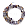 Natural Purple Fluorite Beads Strands GG-CBA753B-A01-4mm-4