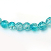 Baking Paint Crackle Glass Bead Strands CCG-S001-6mm-06-3