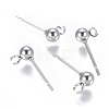 Non-Tarnish 304 Stainless Steel Ear Stud Components STAS-I120-16B-P-1