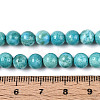 Dyed Synthetic Fossil Beads Strands G-T139-6mm-66F-5