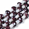 Mushroom Handmade Lampwork Beads Strands LAMP-R116-23-1