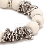 Natural Lava Rock Stone Essential Oil Diffuser Bracelets for Men Women BJEW-TA00011-12