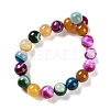 Natural Striped Agate/Banded Agate Beads Strands G-Z060-A01-C07-3