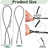 2Pcs 2 Colors Cowhide Neck Strap for Eyeglasses AJEW-CL0004-78-2