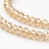 Electroplate Glass Beads Strands EGLA-D020-8x5mm-49-2