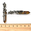 Natural Tiger Eye Faceted Double Termimal Pointed Big Pendants G-P547-03AS-02-3