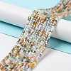 Gradient Color Electroplate Glass Bead Strands X-GLAA-E042-05-B05-2