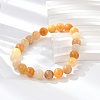 Natural Topaz Jade Beads Stretch Bracelets BJEW-F380-01-B07-4