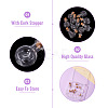 10Pcs 10 Styles Mini High Borosilicate Glass Bottle Bead Containers BOTT-TA0001-01-6