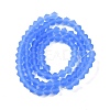 Imitate Austrian Crystal Frosted Glass Beads Strands EGLA-A039-T4mm-MD07-2
