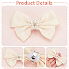   2 Pairs 2 Colors Polyester Bowknot Bridal Shoe Decoration DIY-PH0020-72-4