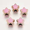 UV Plating Acrylic European Beads OACR-T005-91KC-09-1