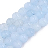 Frosted Natural White Jade Beads Strands G-T138-10mm-209C-4