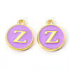 Golden Plated Alloy Enamel Charms ENAM-S118-10Z-1