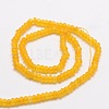 Dyed Natural Malaysia Jade Rondelle Beads Strands G-E316-2x4mm-30-3