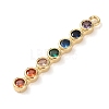 Brass Micro Pave Cubic Zirconia Pendants KK-A295-06C-G-2
