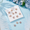 12Pcs 3 Colors Brass with Cubic Zirconia Pendants KK-DR0001-57-4