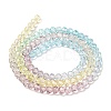 Transparent Painted Glass Beads Strands DGLA-A034-T1mm-A15-5