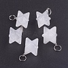 Natural Quartz Crystal Pendants X-G-E398-02J-2