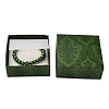 Square Flower Print Cardboard Bracelet Box CBOX-Q038-03C-3