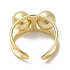Brass Open Cuff Rings RJEW-Q778-42G-3
