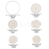 Cup Mat Cotton Coaster AJEW-GF0002-11-2