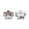 Rhinestone Alloy Pendant RSB357-2-2