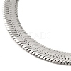 Non-Tarnish Unisex 304 Stainless Steel Herringbone Chains Necklaces NJEW-L173-011-P-2