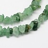 Chips Natural Green Aventurine Beads Strands G-N0164-31-2